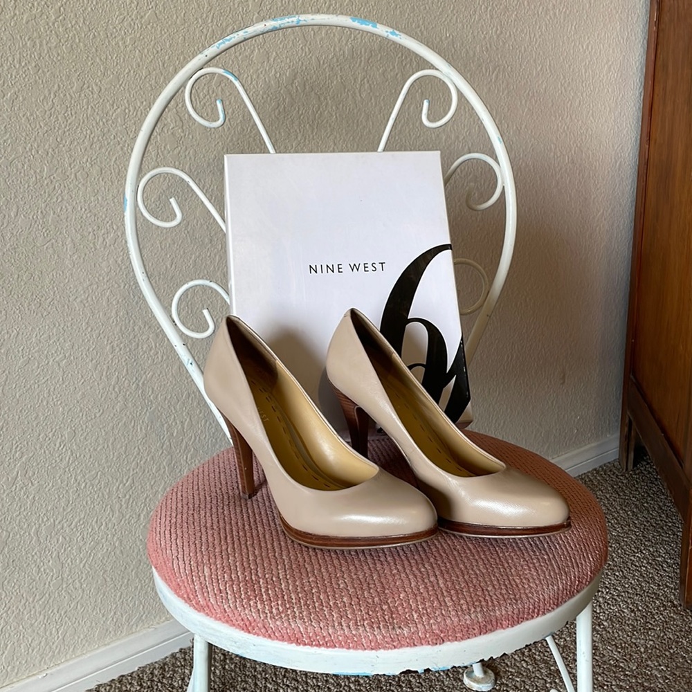 Nine West Tan Pump Size 8